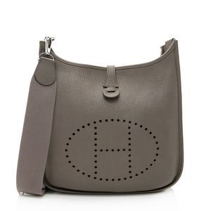 Hermes Taurillon Clemence Evelyne III PM Shoulder Bag